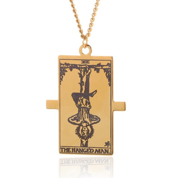 🔵𝟲𝟱%𝗢𝗙𝗙 𝗯𝘂𝗻𝗱𝗹𝗲𝘀 𝟯+🔵 NEW Hanged Man Tarot Stainless Steel Necklace - Picture 6 of 10